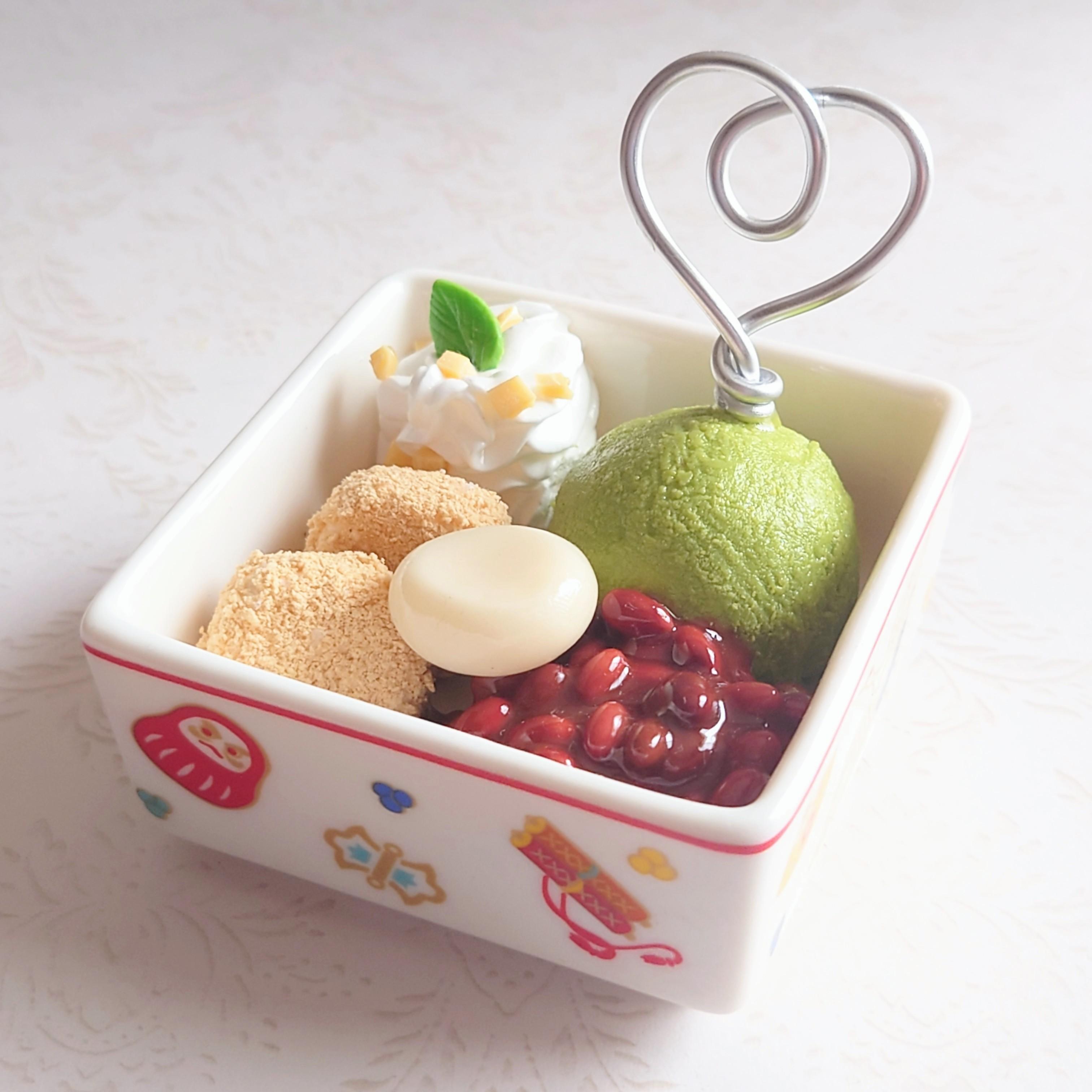 美味しく伝言！和菓子メモクリップ／あんみつ